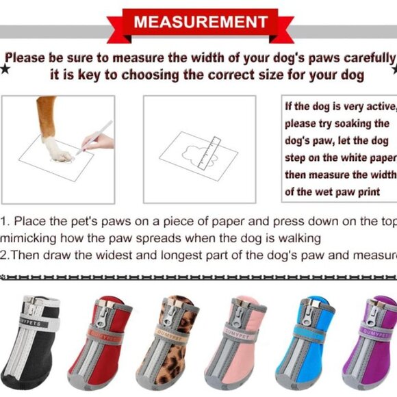 Purple Dog Shoes for Small Dogs - Size 4 - NIP - Picture 2 of 7